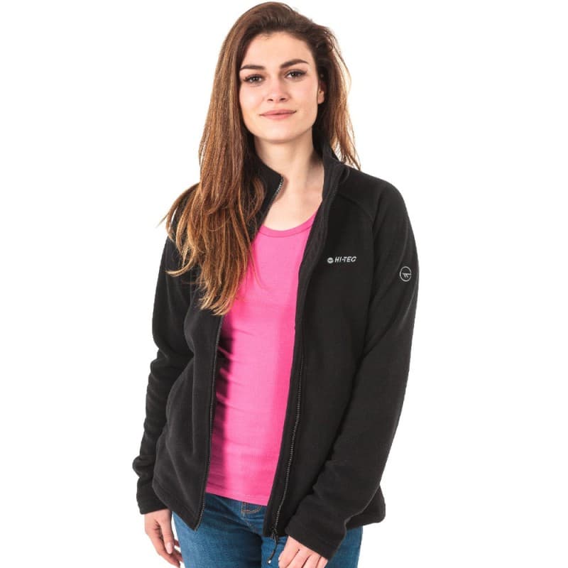 Hi-Tec Women's Henis Fleece Jacket  جاكيت هنس فليس من هاي-تيك للنساء لون أسود