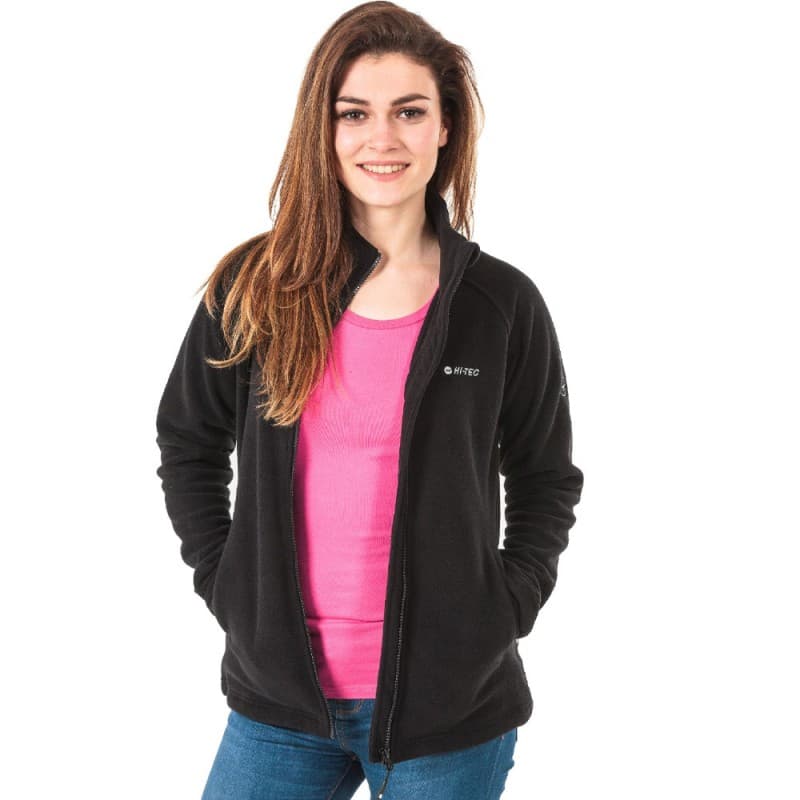 Hi-Tec Women's Henis Fleece Jacket  جاكيت هنس فليس من هاي-تيك للنساء لون أسود