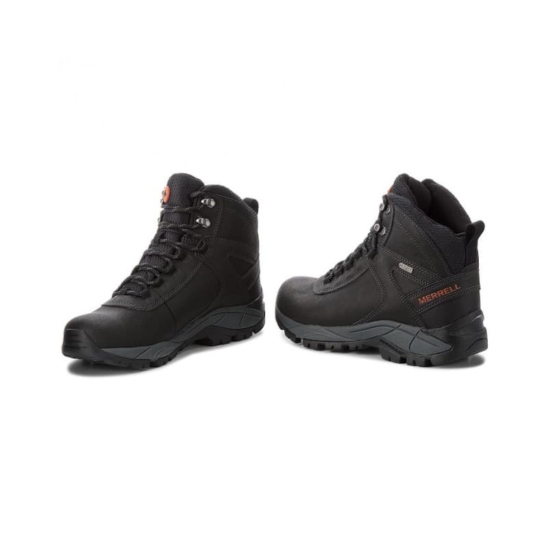 Merrell Men's Vego Mid Leather Waterproof Shoes - حذاء ميريل جلد فيجو ميد ووتر بروف للرجال لون أسود 