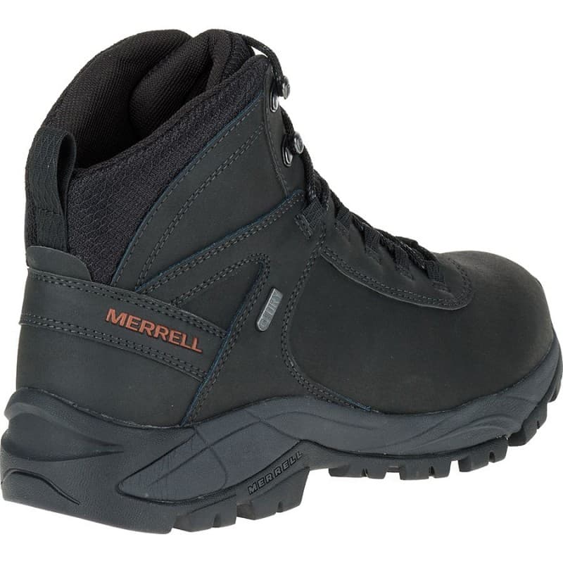 Merrell Men's Vego Mid Leather Waterproof Shoes - حذاء ميريل جلد فيجو ميد ووتر بروف للرجال لون أسود 