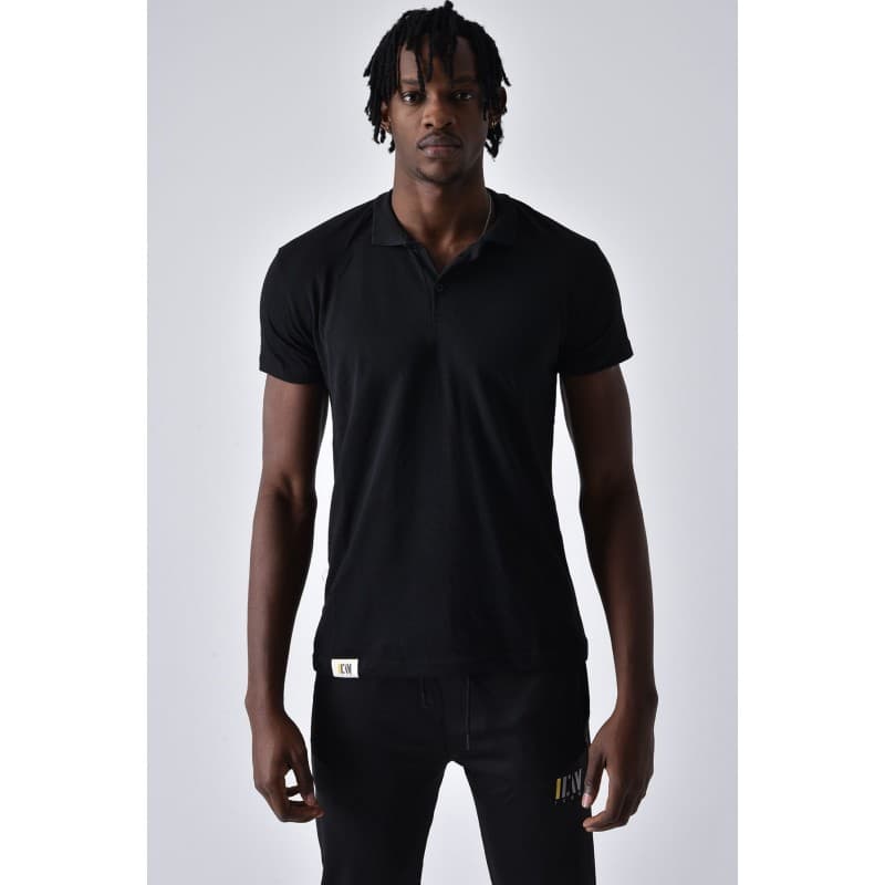 ICAN POLO T-SHIRT بلوزة بولو تيشيرت شبابي لون اسود