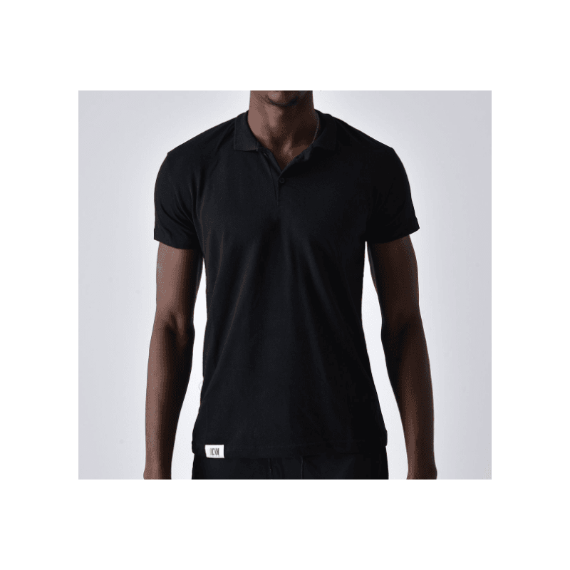 ICAN POLO T-SHIRT بلوزة بولو تيشيرت شبابي لون اسود
