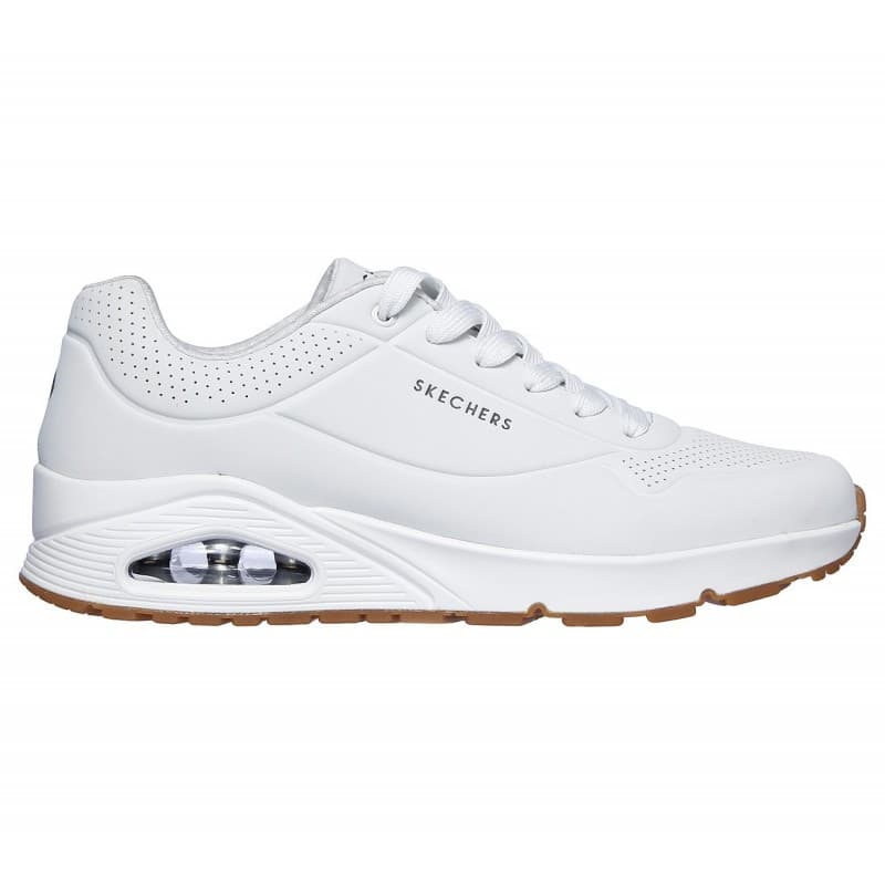 Skechers Men's Uno - Stand On Air Shoes - حذاء سكيتشرز أونو ستاند اون اير للرجال لون أبيض 