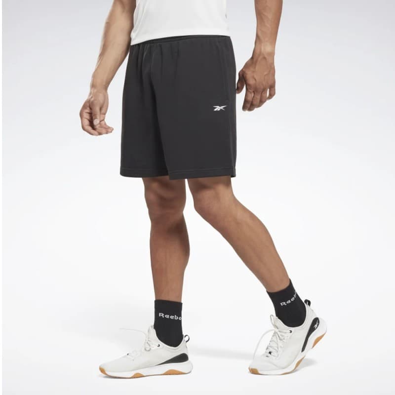 شورت ريبوك فرينش تيري للرجال لون أسود - Reebok Men's Training French Terry Shorts - Black
