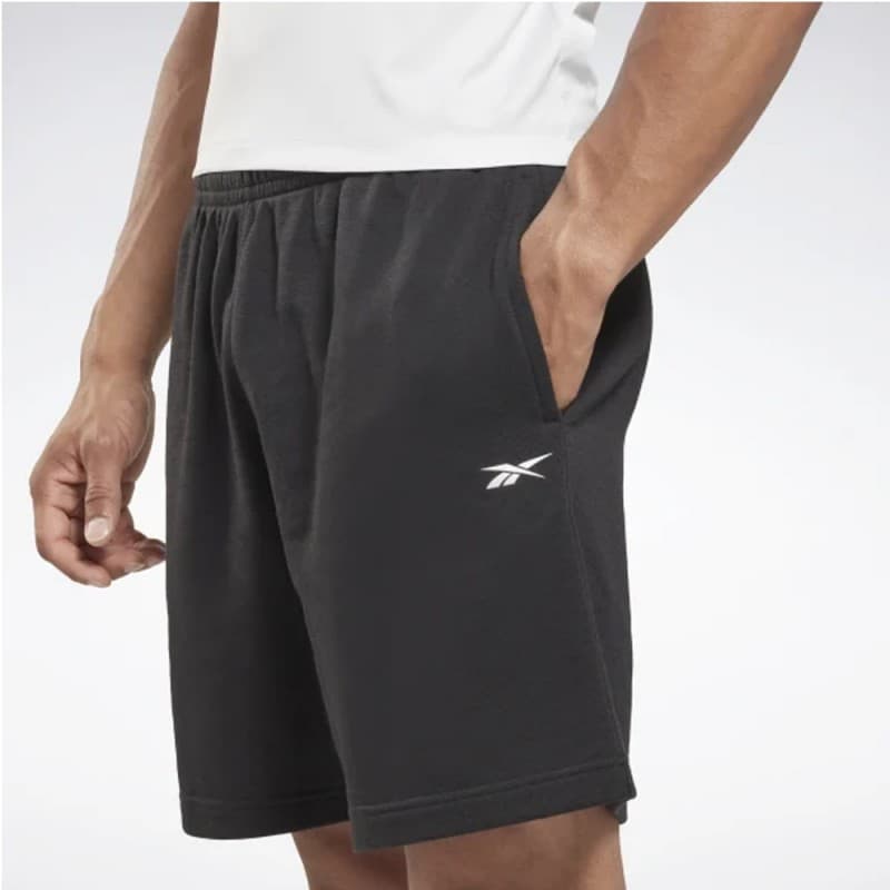 شورت ريبوك فرينش تيري للرجال لون أسود - Reebok Men's Training French Terry Shorts - Black