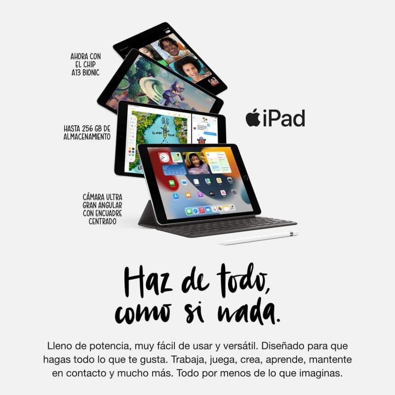 ايباد ابل الجيل التاسع شاشة 10.2 انش سعة 64 جيجا مع كفالة لمدة عام |  Apple iPad 10.2" Gen 9 wifi 64GB 