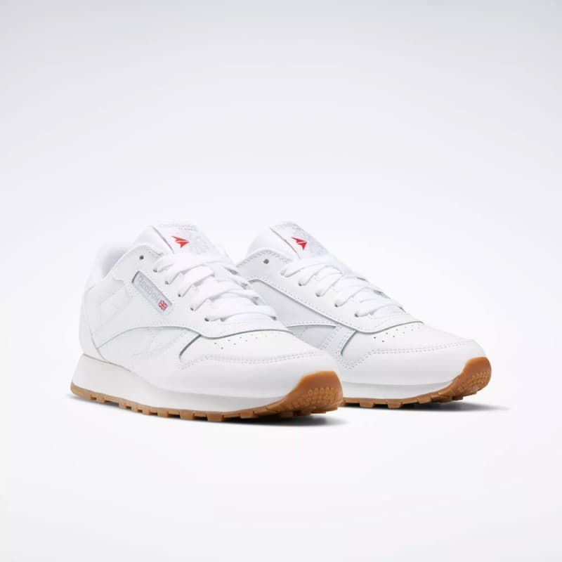 Reebok Classic Leather Shoes - Grade School- حذاء ريبوك كلاسيك ليذر لون ابيض