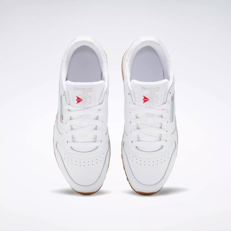 Reebok Classic Leather Shoes - Grade School- حذاء ريبوك كلاسيك ليذر لون ابيض