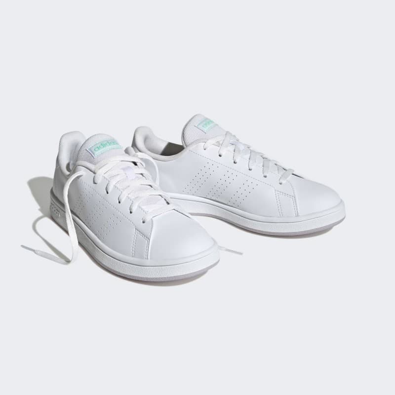 حذاء اديداس ادفانتج بيس للرجال لون أبيض- adidas Mens' Advantage Base Shoes - White