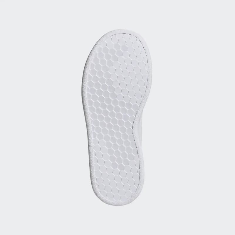  adidas Unisex Advantage K Lifestyle Court Lace Shoes - White- حذاء اديداس أدفانتدج  كيه لايف ستايل كورت للجنسين لون أبيض