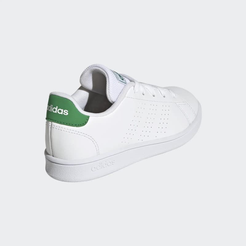  adidas Unisex Advantage K Lifestyle Court Lace Shoes - White- حذاء اديداس أدفانتدج  كيه لايف ستايل كورت للجنسين لون أبيض