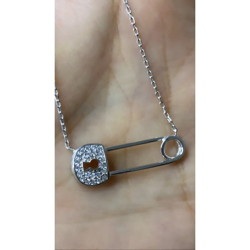 سنسال فضة دبوس عيار 925