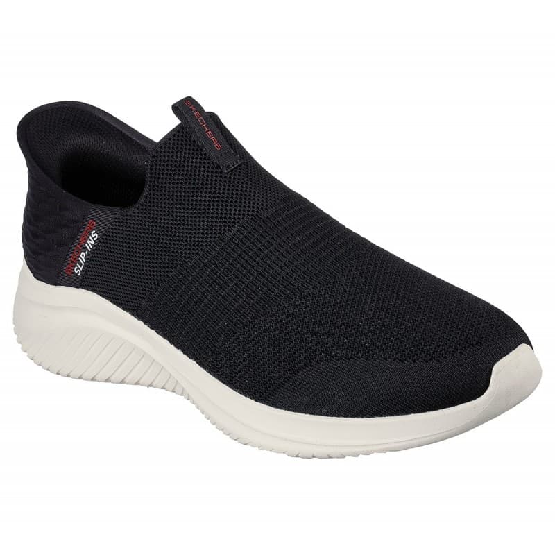 Skechers Men's Slip-ins: Ultra Flex 3.0 - Smooth Step Shoes - حذاء سكيتشرز سليب ان: الترا فليكس 3.0 – سموث ستيب للرجال لون أسود وأبيض