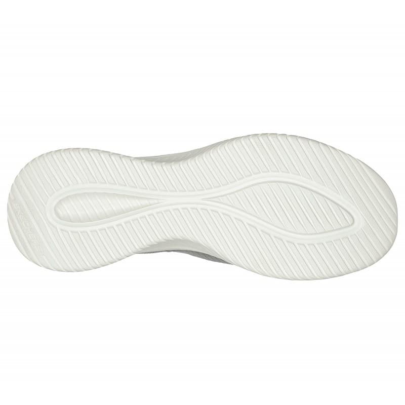 Skechers Men's Slip-ins: Ultra Flex 3.0 - Smooth Step Shoes - حذاء سكيتشرز سليب ان: الترا فليكس 3.0 – سموث ستيب للرجال لون رمادي وأبيض