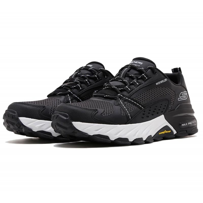 Skechers Men's Max Protect Shoes - حذاء سكيتشرز ماكس بروتيكت للرجال لون أسود وأبيض