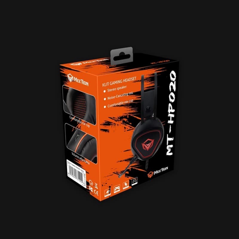 سماعة رأس سلكية من ميشن لون اسود-Meetion Backlit Gaming Headset with Mic - MT-HP020