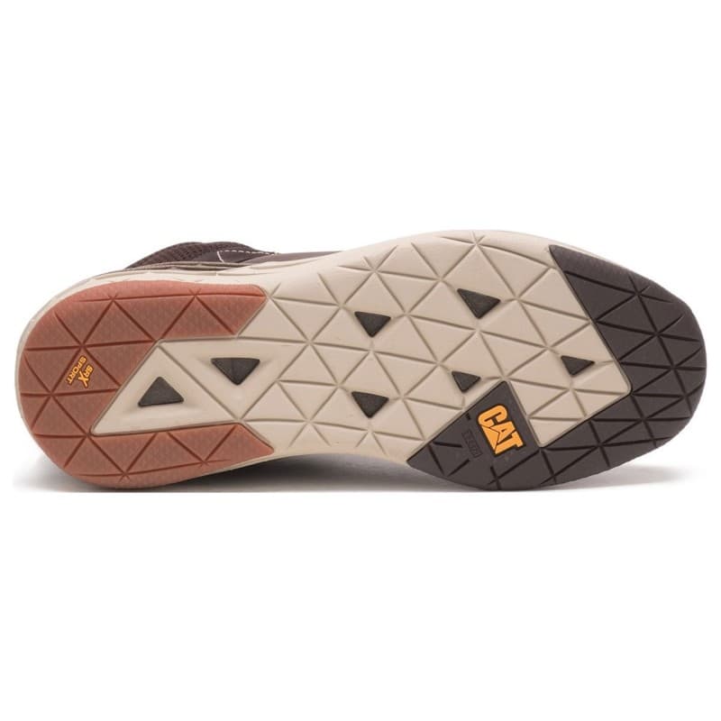 Caterpillar Men's Cityrogue Mid Trainers Shoes -حذاء كاتلربيلر سيتي روجي ميد للرجال لون بني