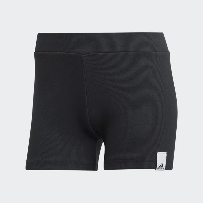 adidas Lounge Rib Booty Shorts - Black- شورت اديداس للنساء لون أسود