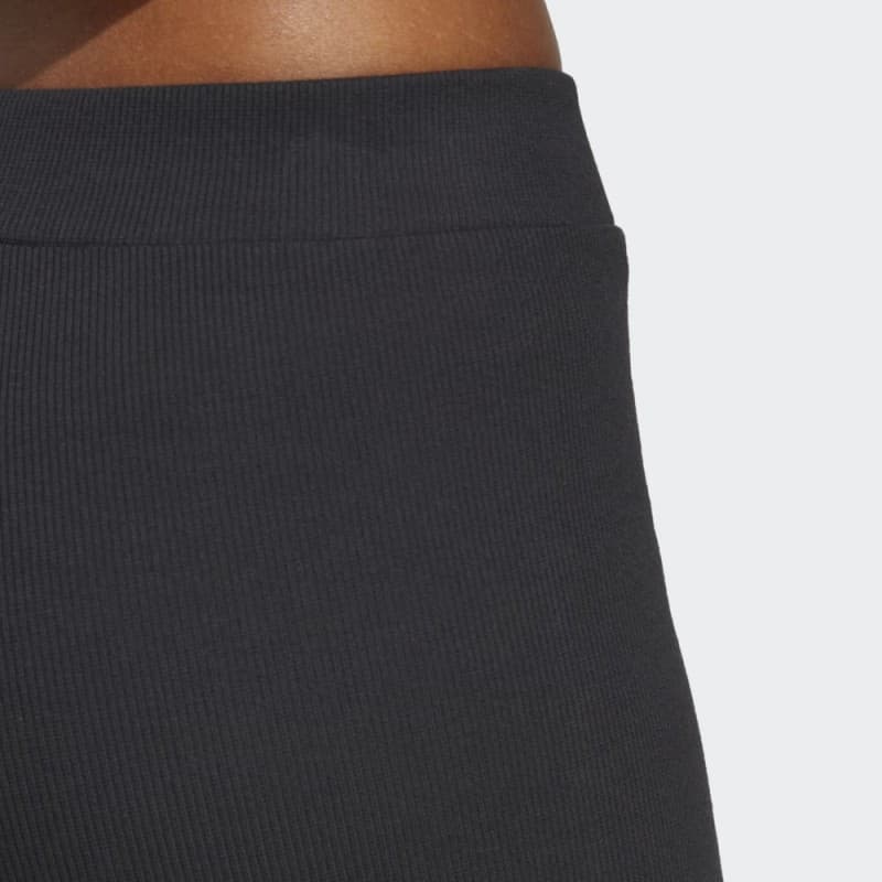 adidas Lounge Rib Booty Shorts - Black- شورت اديداس للنساء لون أسود