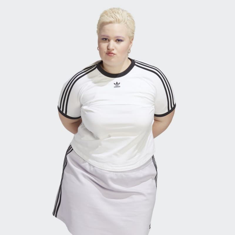 adidas Women's Always Original Tee (Plus Size) - White- تيشيرت أولويز أورجينال للنساء لون أبيض
