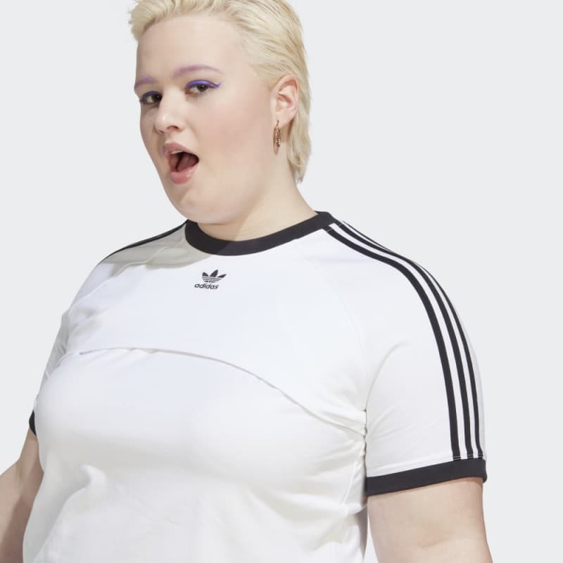 adidas Women's Always Original Tee (Plus Size) - White- تيشيرت أولويز أورجينال للنساء لون أبيض
