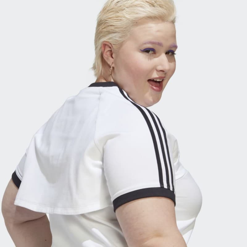 adidas Women's Always Original Tee (Plus Size) - White- تيشيرت أولويز أورجينال للنساء لون أبيض