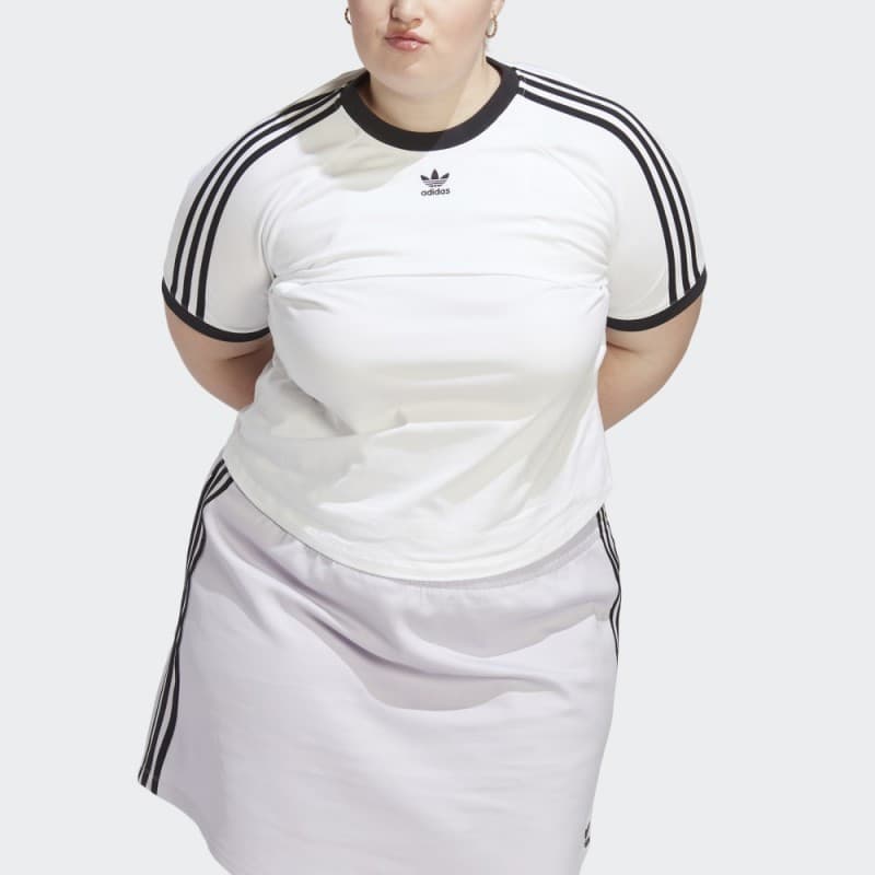 adidas Women's Always Original Tee (Plus Size) - White- تيشيرت أولويز أورجينال للنساء لون أبيض