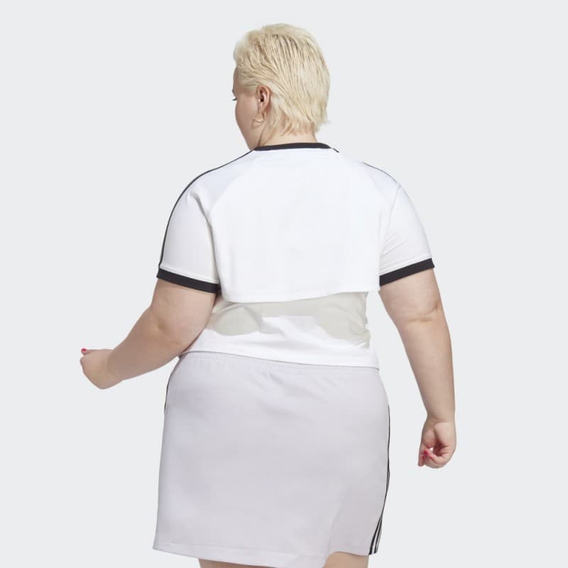 adidas Women's Always Original Tee (Plus Size) - White- تيشيرت أولويز أورجينال للنساء لون أبيض