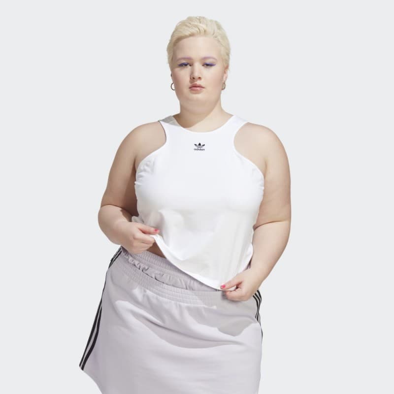 adidas Women's Always Original Tee (Plus Size) - White- تيشيرت أولويز أورجينال للنساء لون أبيض