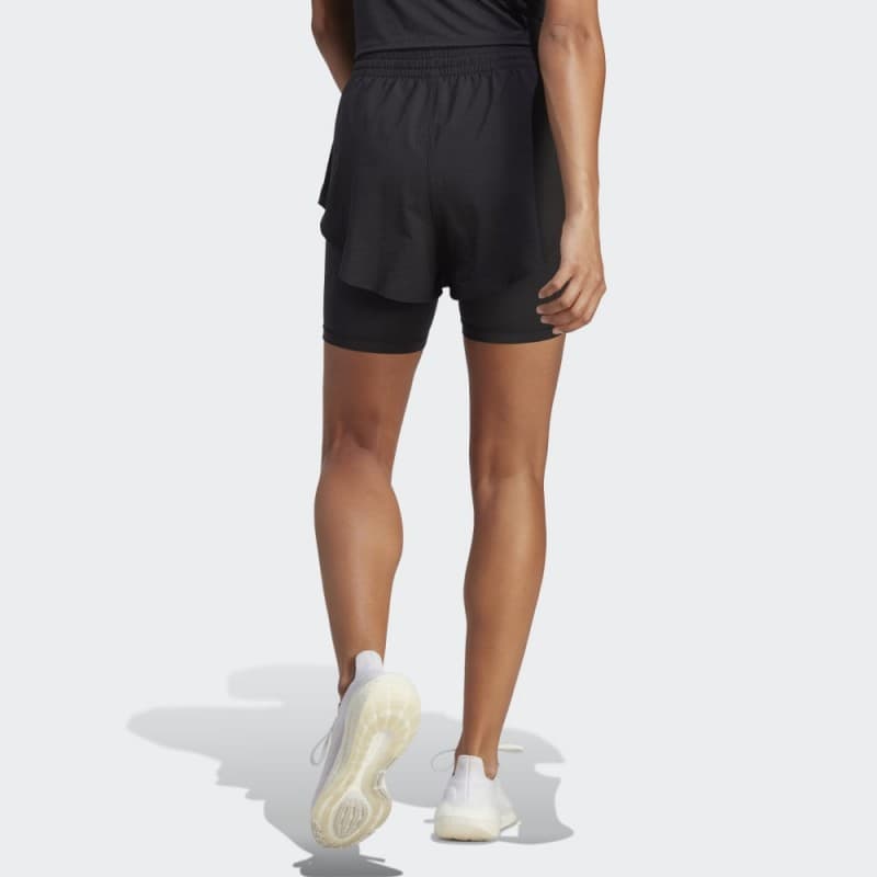 adidas HIIT HEAT.RDY Training 2-in-1 Shorts - Black- شورت اديداس هيل هيت ريدي للنساء لون أسود