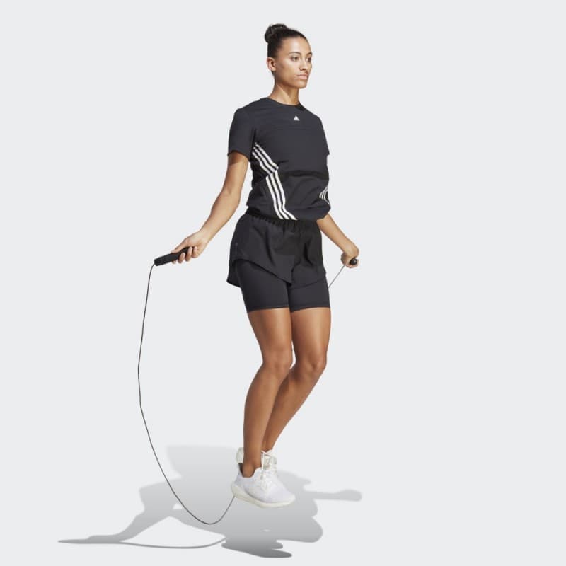 adidas HIIT HEAT.RDY Training 2-in-1 Shorts - Black- شورت اديداس هيل هيت ريدي للنساء لون أسود