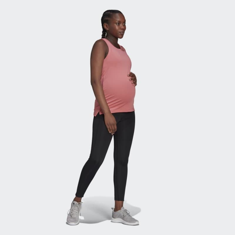 adidas Womens' Designed to Move 7/8 Sport Tights (Maternity)-Black - بنطلون اديداس ديزايند تو موف للنساء لون اسود