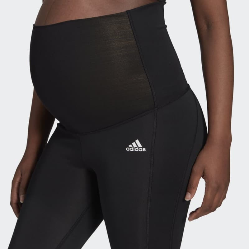 adidas Womens' Designed to Move 7/8 Sport Tights (Maternity)-Black - بنطلون اديداس ديزايند تو موف للنساء لون اسود