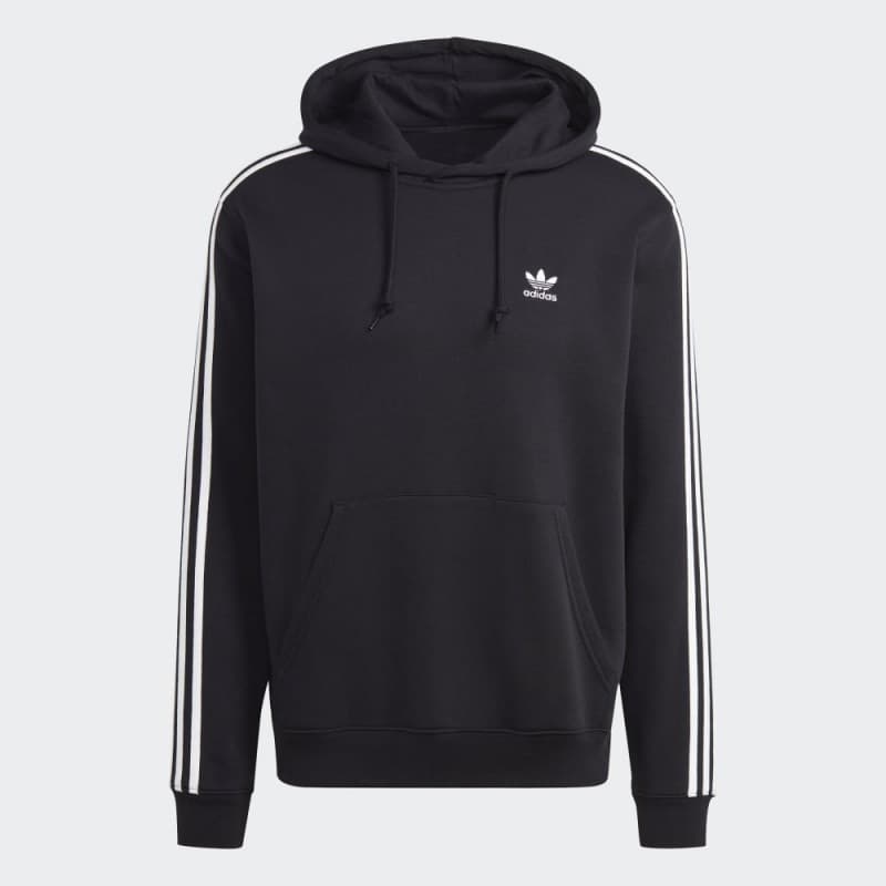 adidas Mens' Adicolor Classics 3-Stripes Hoodie - Black