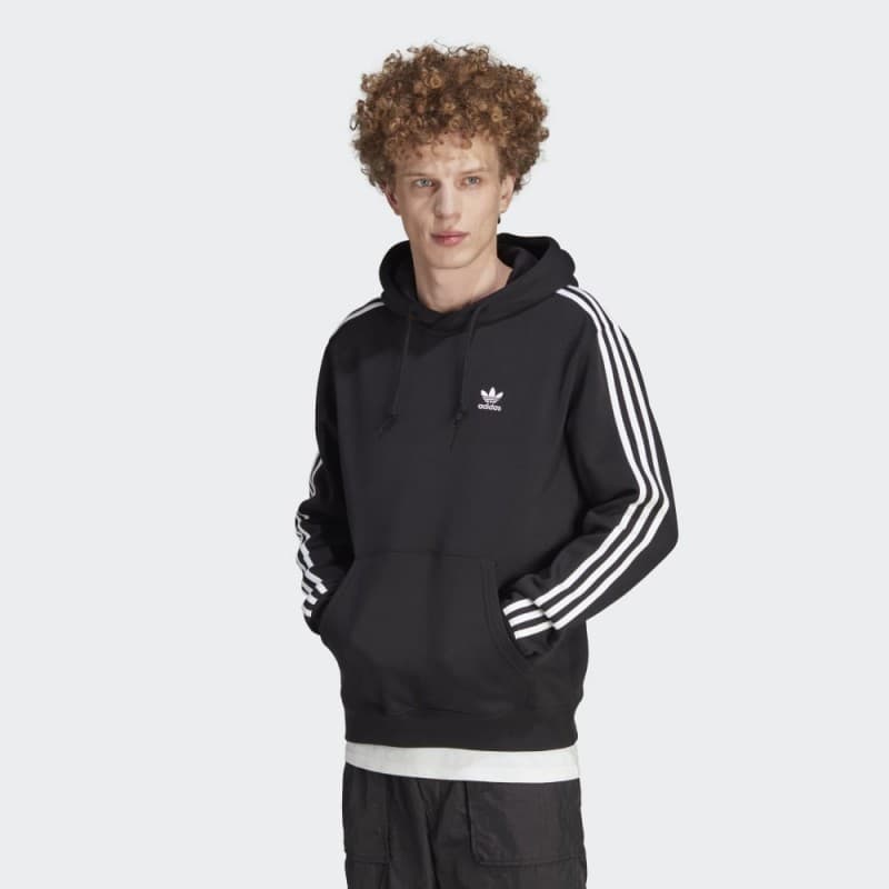 adidas Mens' Adicolor Classics 3-Stripes Hoodie - Black