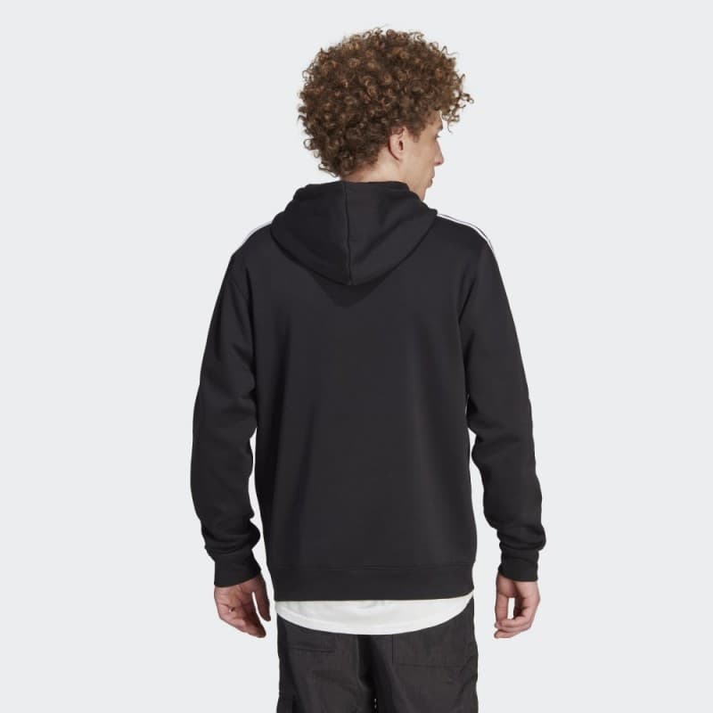 adidas Mens' Adicolor Classics 3-Stripes Hoodie - Black
