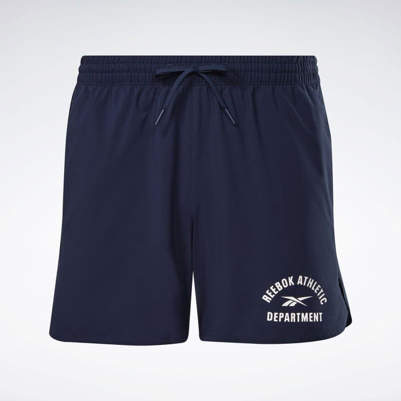 Reebok Men's Training Graphic Woven Shorts- شورت ريبوك جرافيك ويفن للرجال لون كحلي