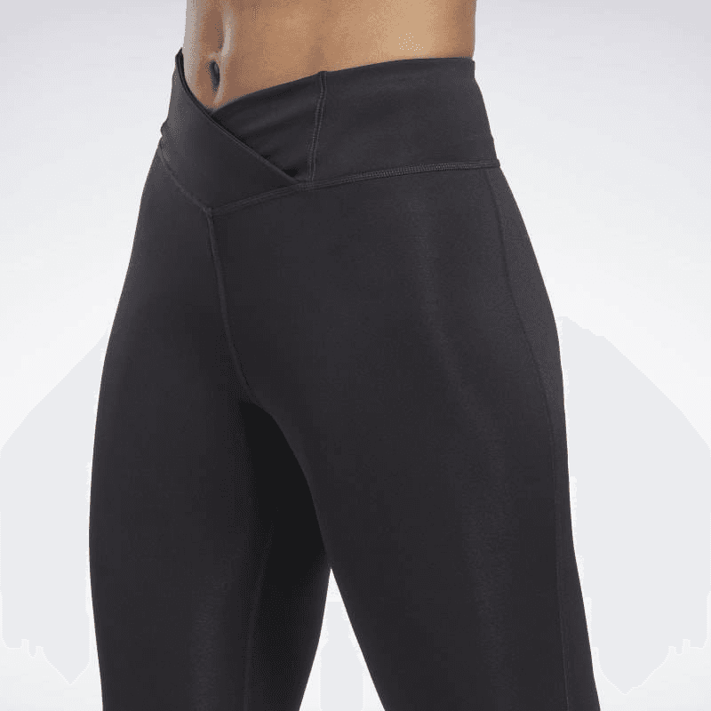 Reebok Women's Workout Ready High Rise Tight Night Black- بنطلون ضيق رياضي من ريبوك للنساء لون أسود