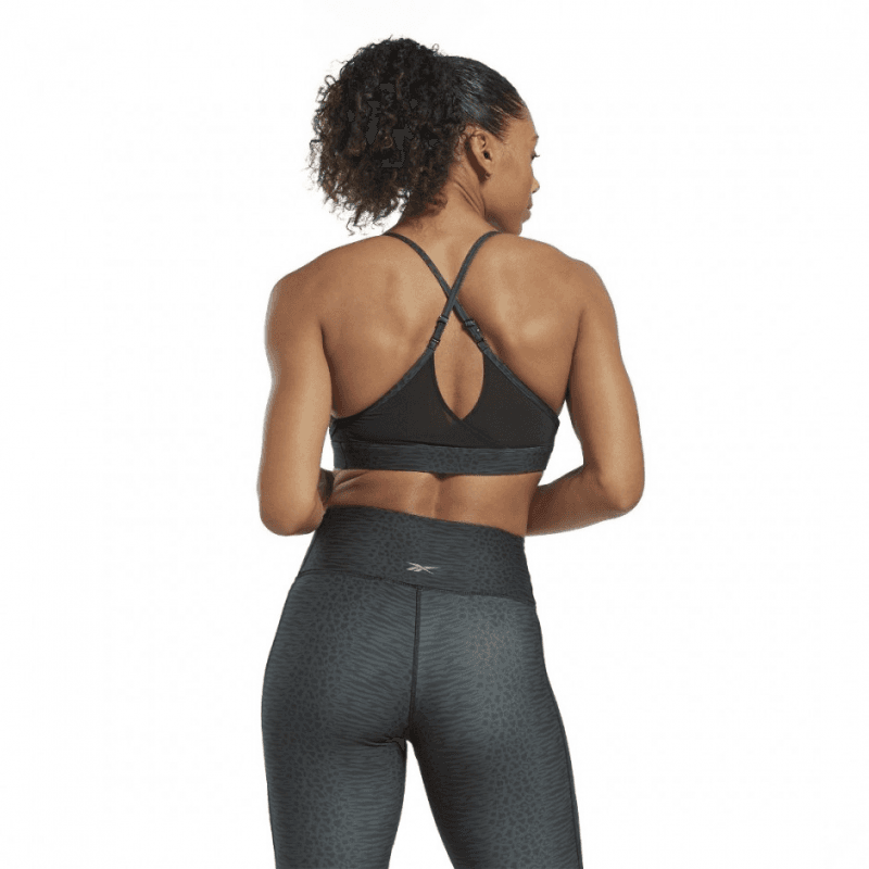Reebok Sport LUX STRAPPY SPORTS MODERN SAFARI PRINT BRA