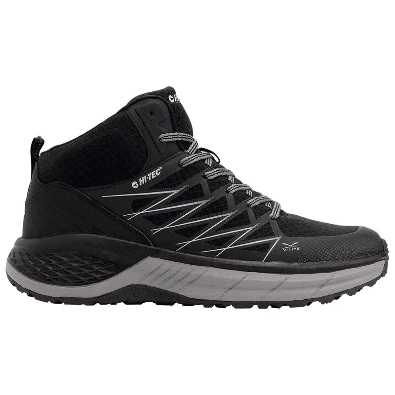 Hi Tec Mens' Trail Lite Mid Shoes- حذاء هاي تك تريل لايت للرجال لون أسود