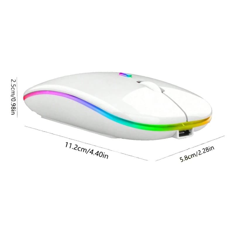 ماوس لاسلكي RGB قابلة للشحن Type-C