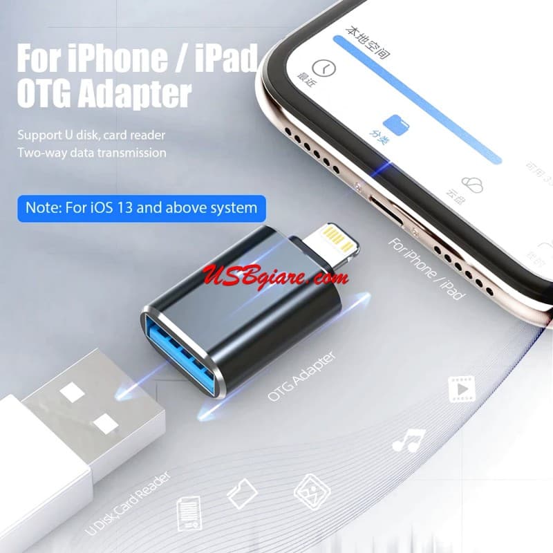  تحويلة ايفون الى فلاش كيبورد OTG iPhone USB