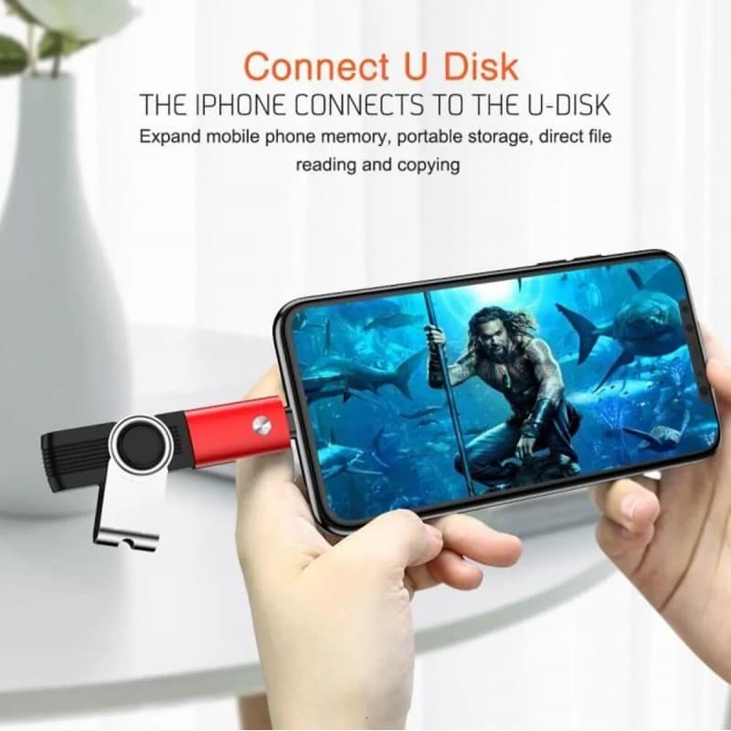  تحويلة ايفون الى فلاش كيبورد OTG iPhone USB