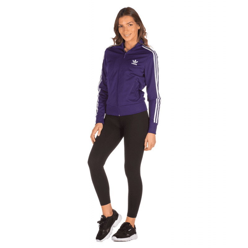 adidas Womens' Originals Firebird Track Jacket Blue- جاكيت اديداس اورجينال فيربرايد للرجال لون بنفسجي