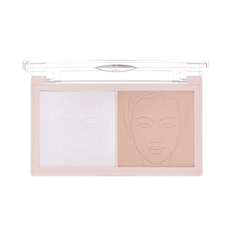بالت كنتور و بودره شفافه بدون لمعه selefie palette
