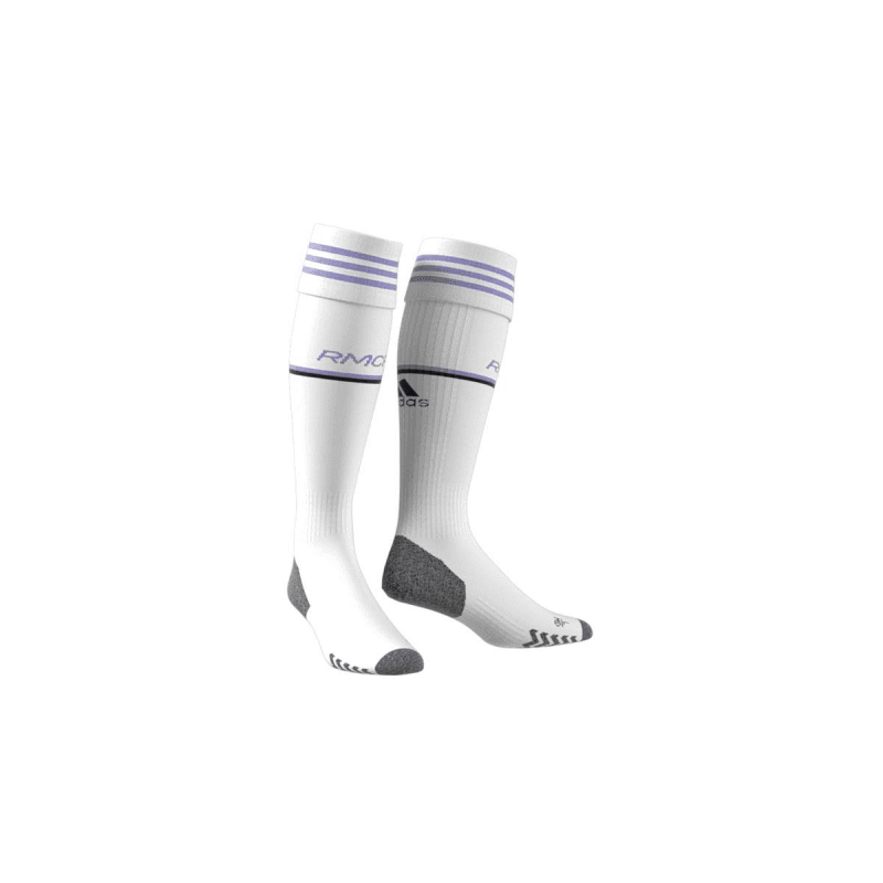 adidas Real Madrid 22/23 Home Socks - White- جوارب اديداس ريال مدريد الرسمية للجنسين لون أبيض