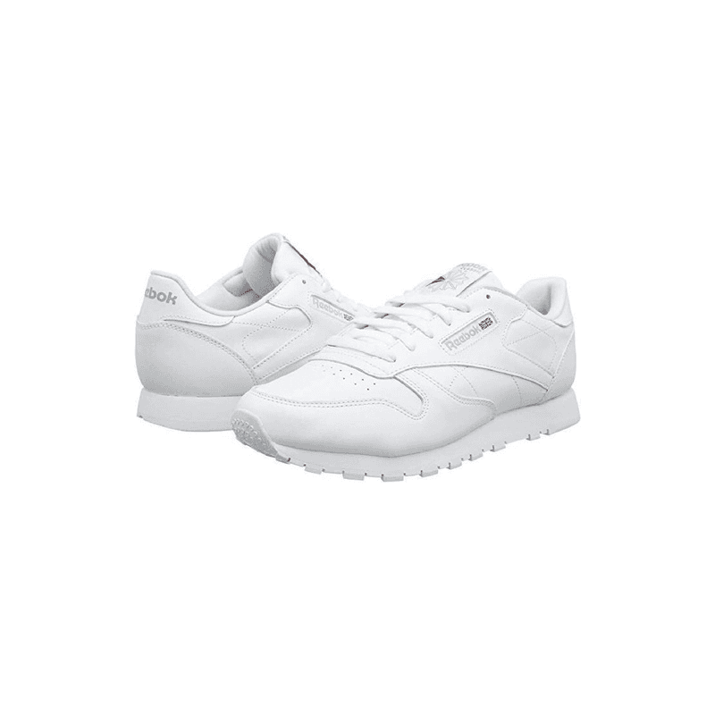 حذاء ريبوك كلاسيك ليذر جلد للجنسين لون أبيض- Reebok Unisex Classic Leathers Shoes