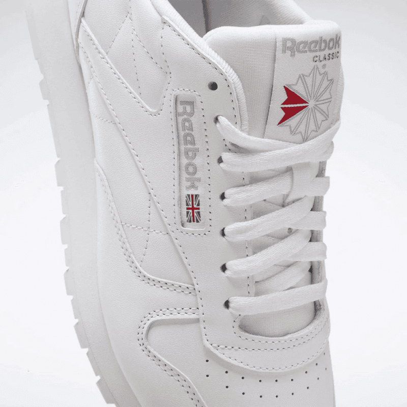 حذاء ريبوك كلاسيك ليذر جلد للجنسين لون أبيض- Reebok Unisex Classic Leathers Shoes