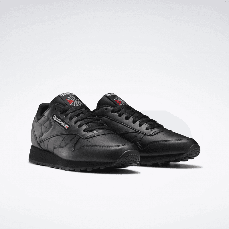 Reebok Womens' Classic Leather Shoes - حذاء ريبوك كلاسيك جلد للنساء لون أسود 