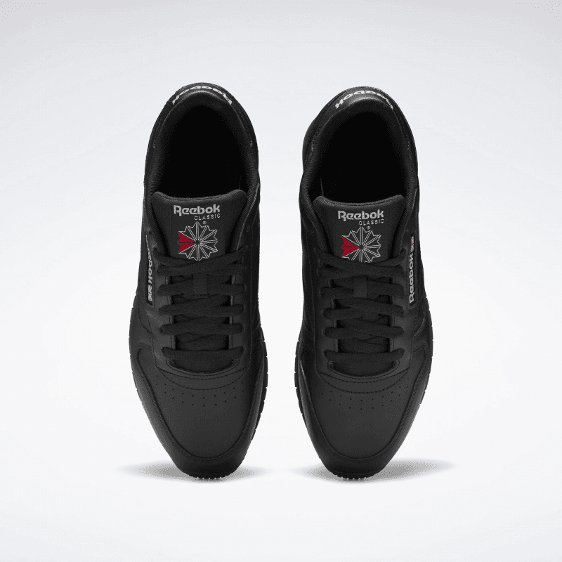Reebok Womens' Classic Leather Shoes - حذاء ريبوك كلاسيك جلد للنساء لون أسود 